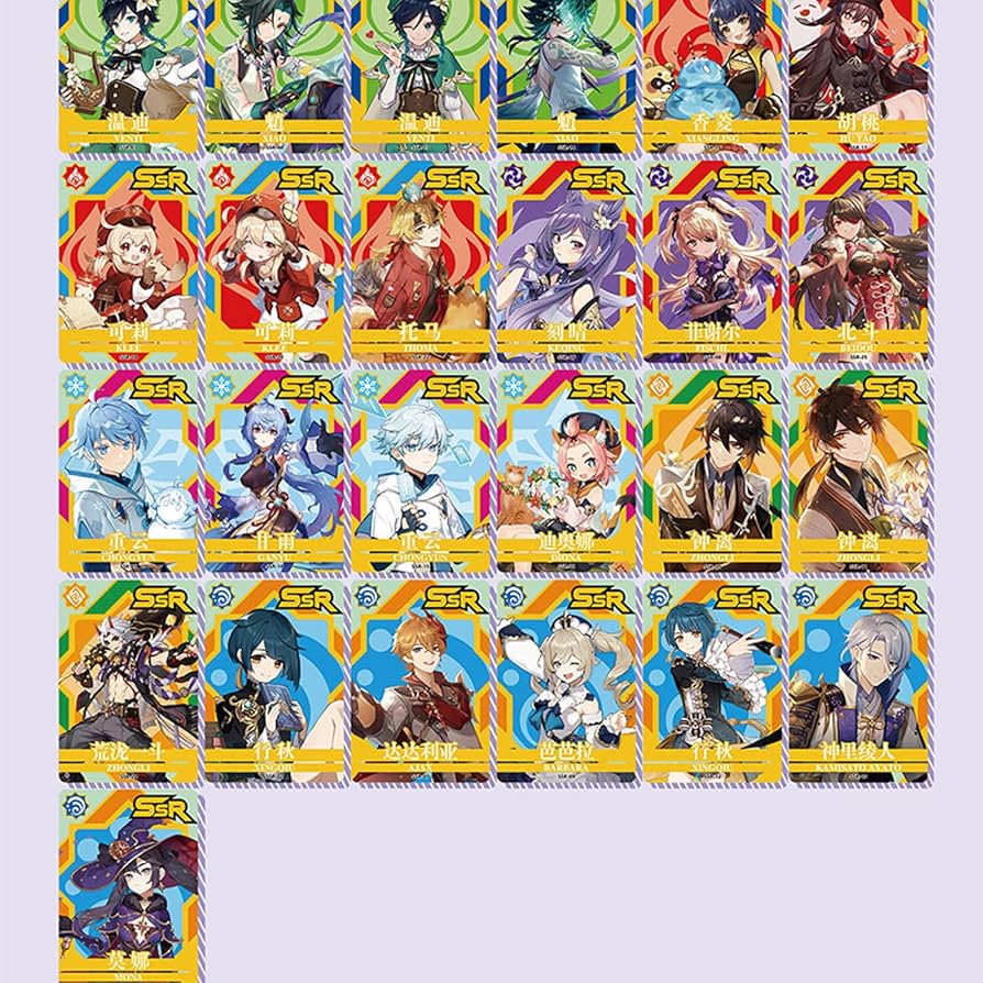 ACGカード 原神 まとめ売り 71枚セット Amazon.co.jp: 原神 げんしん 七聖召喚カード カード バージョン